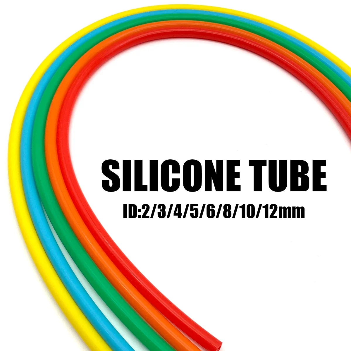 Colored Silicone Tubing Food Grade, Resistant to High and Low, Gentle, Tough, Easy to Bend, Safe and Environmentally Friendly.