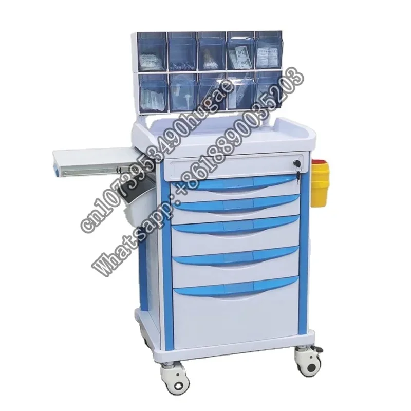 Trolley with Drawer Hospital Medical Trolley Cart