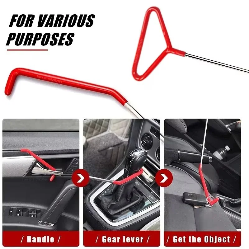 New Car Wedge Pump Open Car Door Repair Kit Air Cushion Emergency Open Unlock Tool With Long Reach Grabber Tools