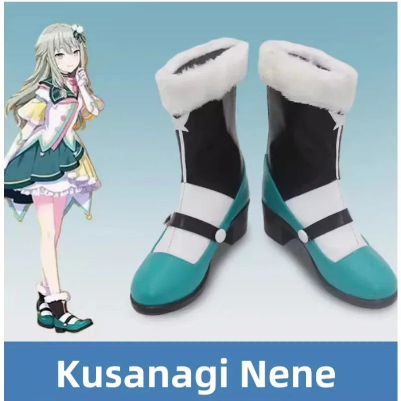 

Project Sekai красочная сценическая обувь Kusanagi Nene для косплея на Хэллоуин, обувь для ролевых игр, ботинки для женщин и девочек, аниме, выставка в стиле комиксов, юбилей
