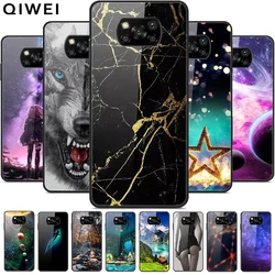 For POCO X3 Pro Case Tempered Glass Hard PC Phone Back Cover For Xiaomi Poco X3 Pro Phone Cases Shells PocoX3 X 3 Pro X3Pro 2021
