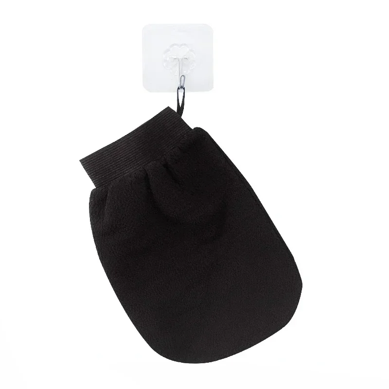 Hotsale silicone body scrubber bath brush 1Piece Double Sided Hammam Scrub Mitt Magic Peeling Glove Exfoliating Tan Removal Mitt