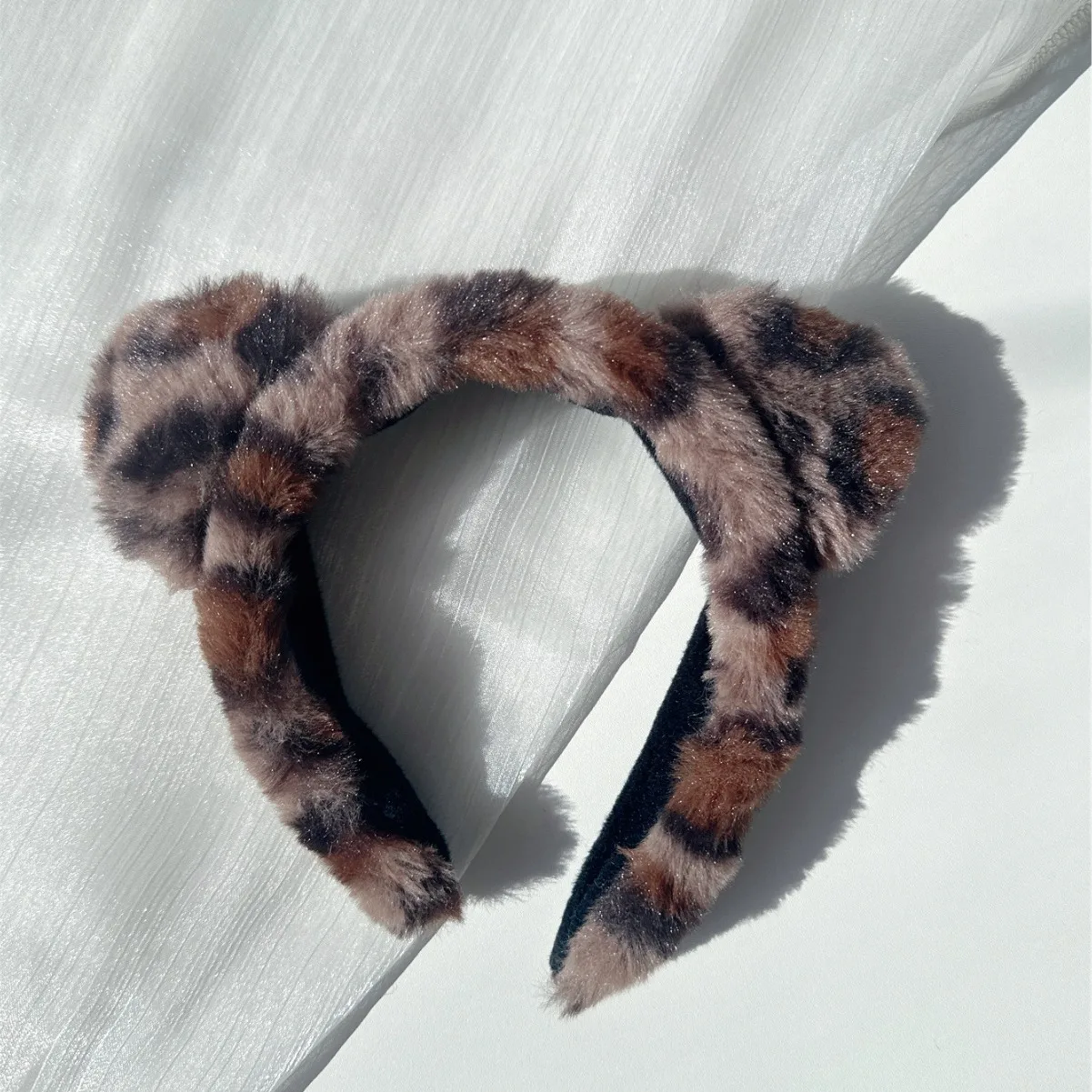 Leopard Cat Ears Plush Headband Hair Hoops Cute Festival Accessories Fashion By Clips Ribbon for Hair Hair Hoop