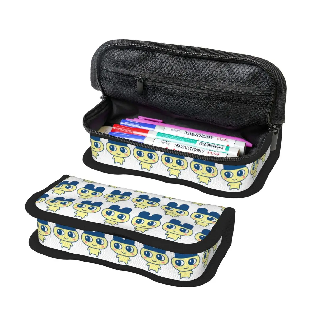 Tamagotchi Mametchi Federmäppchen für Schüler, Schule, Stiftbox, Bleistiftbeutel, Schreibwaren, Stifthalter, Tasche