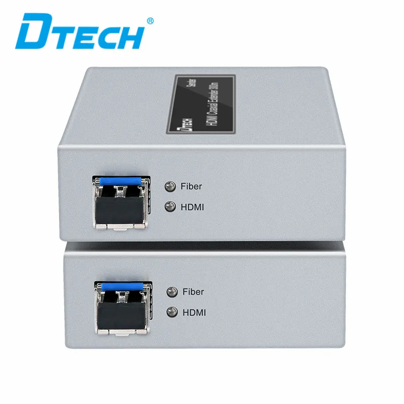 Il estensore in fibra HDMI HD 4K di alta qualità DTECH 20KM supporta la risoluzione 3840*2160@30Hz