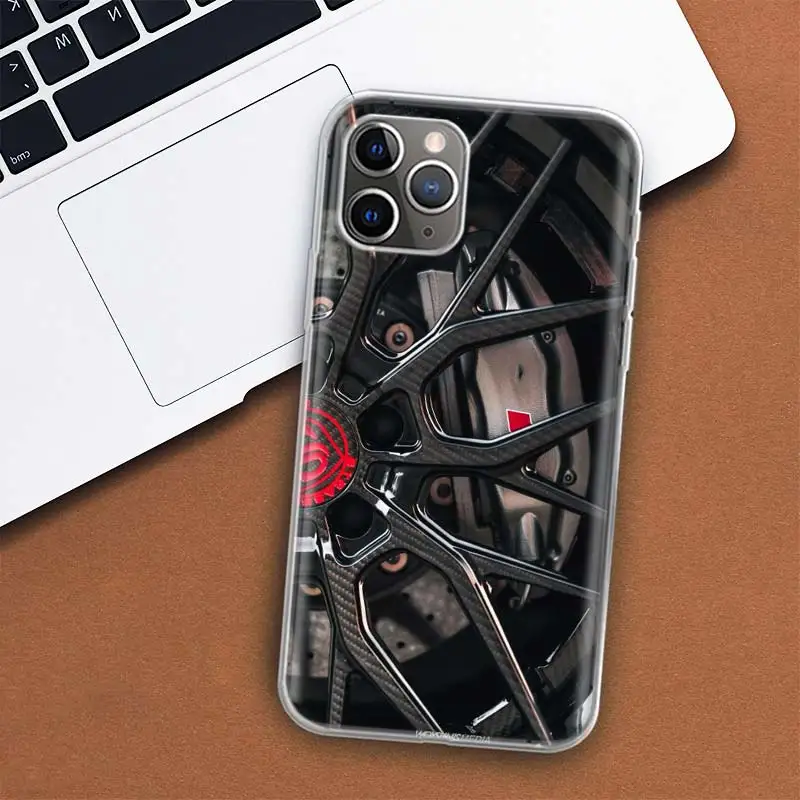 Sports Car Wheel Tire Speed Phone Case For iPhone 11 12 13 Mini 14 15 Plus 17 Air 16 Pro Max 16E 7 8 SE 2020 Customized Print Co - view 6