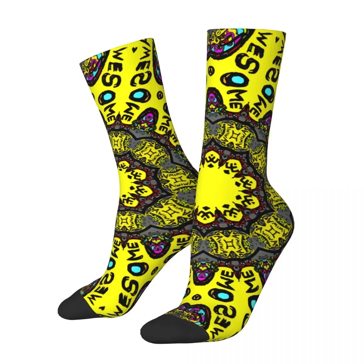 

Vintage Sunny Rays Of R Men's compression Socks Unisex Street Style Pattern Printed Novelty Crew Sock