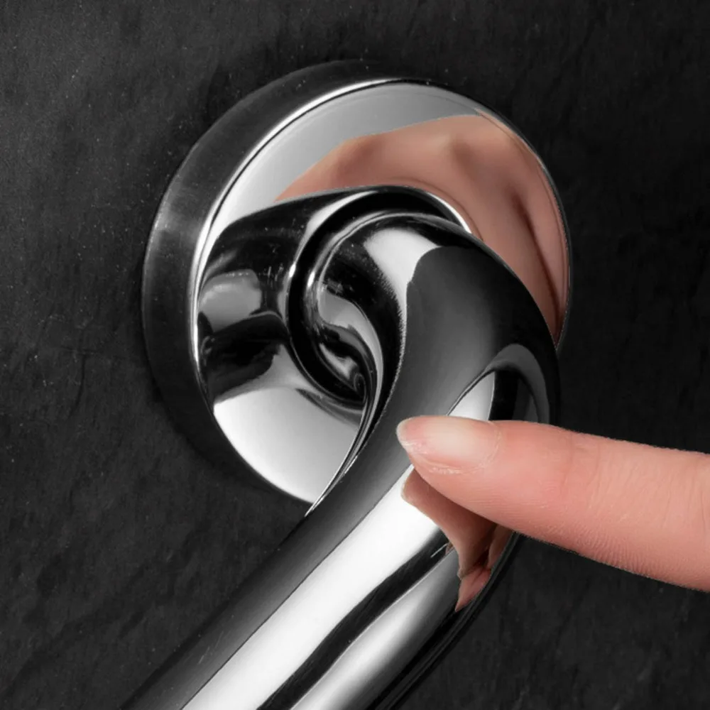 Rust Resistance Grab Bars Silicone Grip 11.81 Inch Length Shower Grab Bar Skid Resistance Stainless Steel Shower Safety Bars