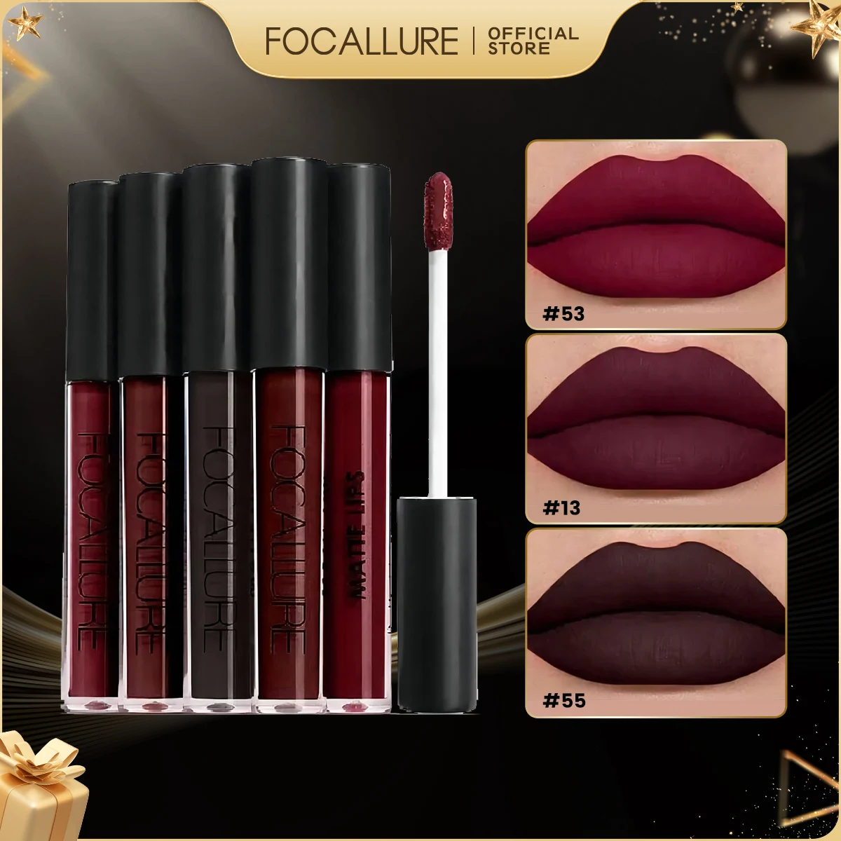 FOCALLURE Waterproof Lip Gloss Matte Velvet Long Lasting Nude antiaderente Cup rossetto liquido donne labbra cosmetici per il trucco