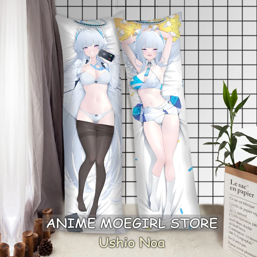 Blue Archive Ushio Noa Swimsuit Style Dakimakura Pillowcase Hugging Fullbody Throw Pillow Cushion Covers Bedding Otaku Gifts