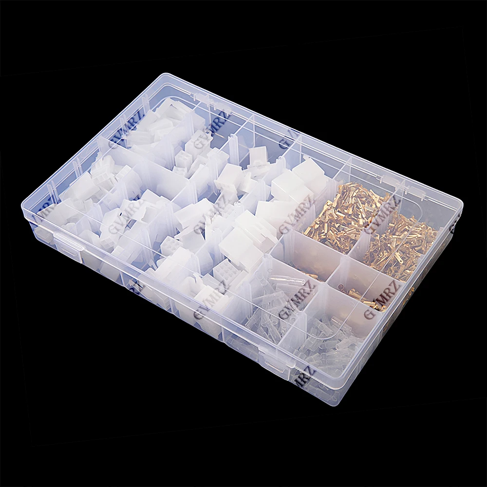 50Set 4 6 9 of car wire connector kit 2.8mm 2 3  PIN male and female socket plug and pin crimping terminal combination kit box