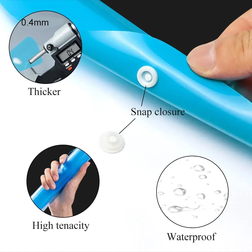 New A4 Binder Pocket Organizer Folders, 12 Pack Expandable Folders Plastic Binder Folders with 11 Holes for 2/3/4 Ring Binder