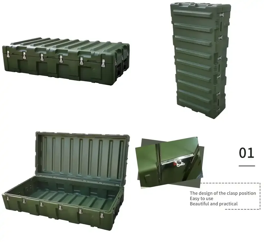 Ningbo Everest RPG6240 PE Material 316L Green LLDPE Cargo Plastic Barber Transoprt Case Storage Box