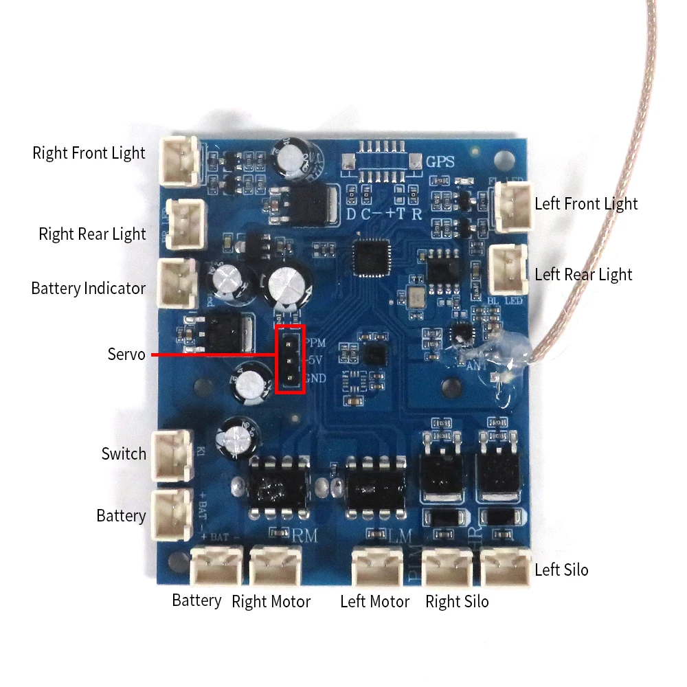 Flytec Official Original V801 RC Fishing Bait Boat Spare Parts Circuit Board Set Receiving Transmitting Board Set