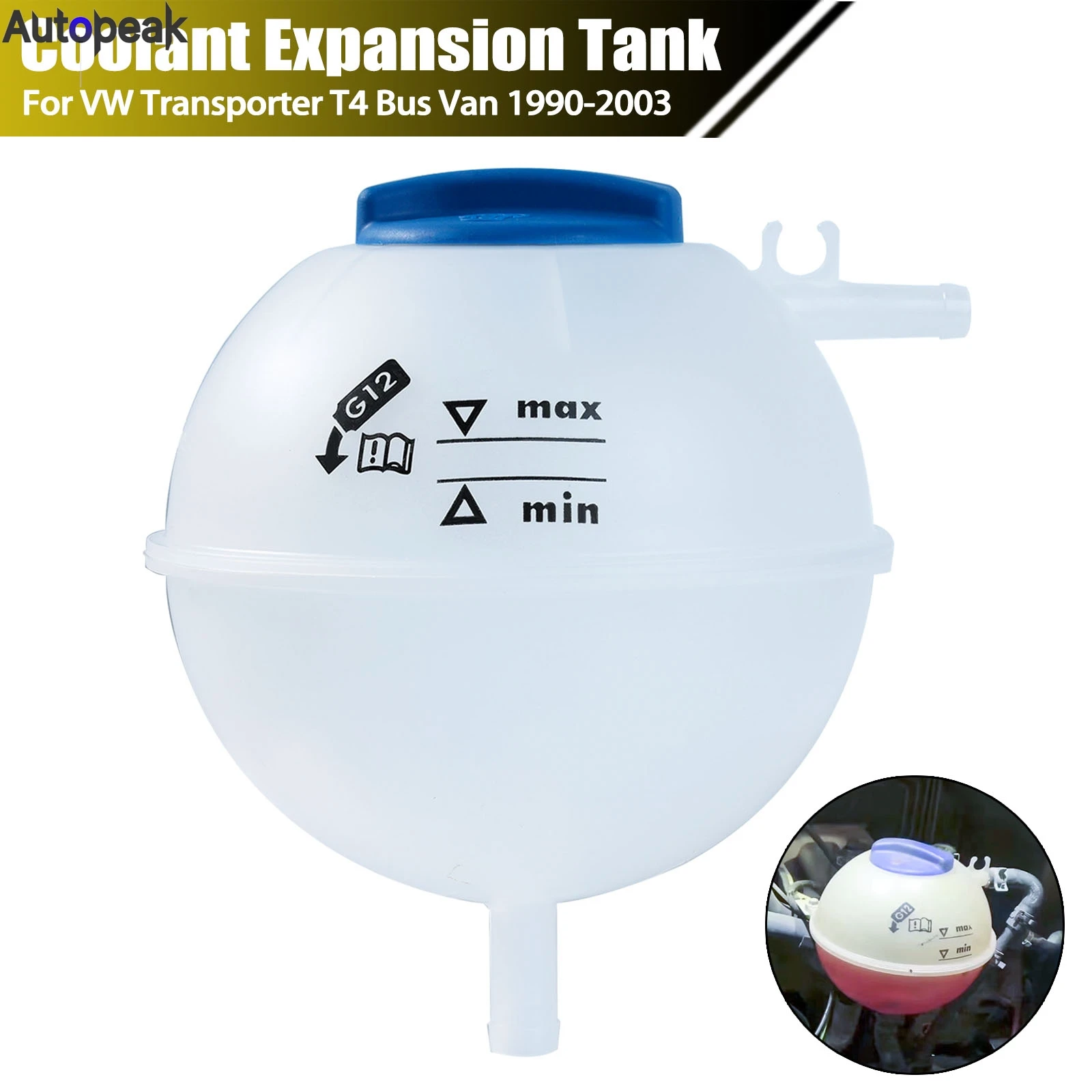 Engine Coolant Reservoir Expansion Tank For VW Transporter Bus Van Platform Chassis T4 1990-2003 701121407B 701121407C Replace