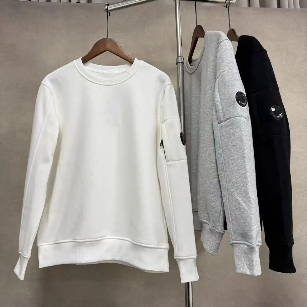 2026 New Hot Selling Foreign Trade Men's Lens Casual Round Neck Handsome and Simple Outdoor Sports Hoodie, Women's Couple Style