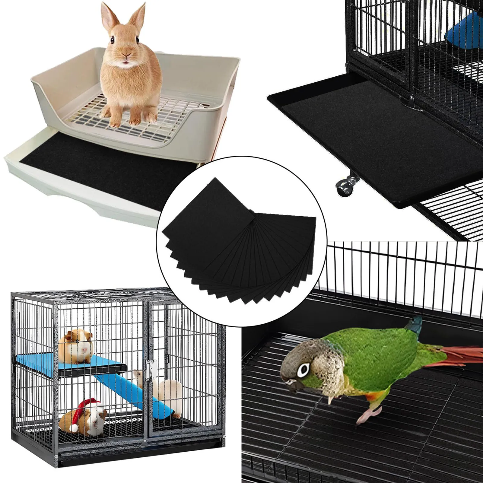 

Bird Cage Liners Pad Thickened Felt Fabric Large Precut Cage Liner Suitable for Protect Furniture Sheets