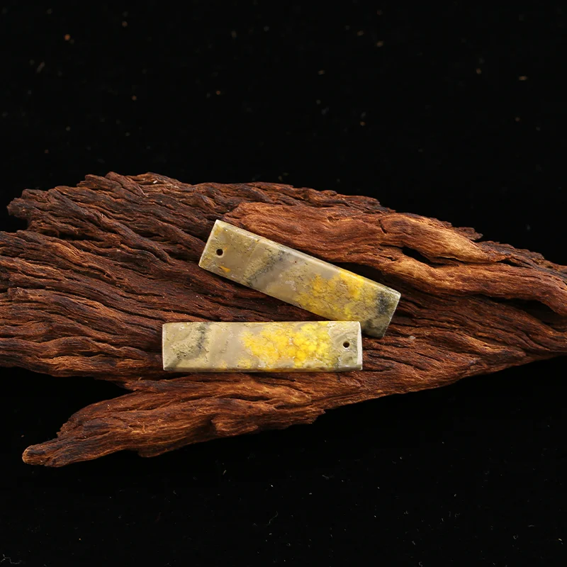 B&F Bumble Bee Stone   Earring Beads for Jewelry Making, Handmade Natural stones beads, Stones for jewelry Making Supplies