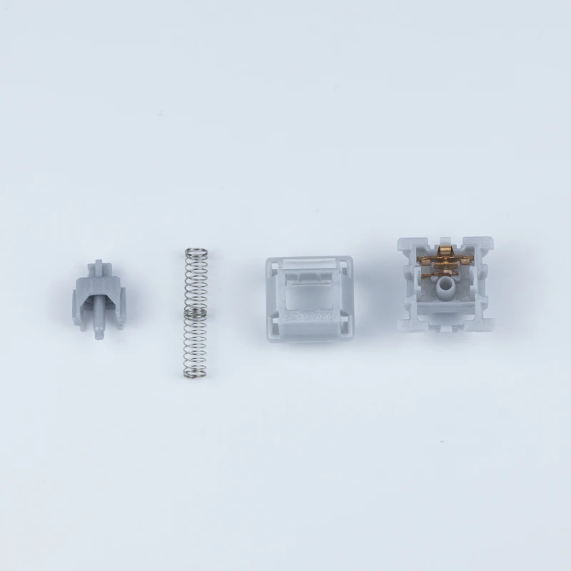 Imagem -03 - Gateron Smoothie Silver Switch Linear Pinos Huste mx Pré-lubed Pom 45g Interruptor Milkshake para Teclado Mecânico