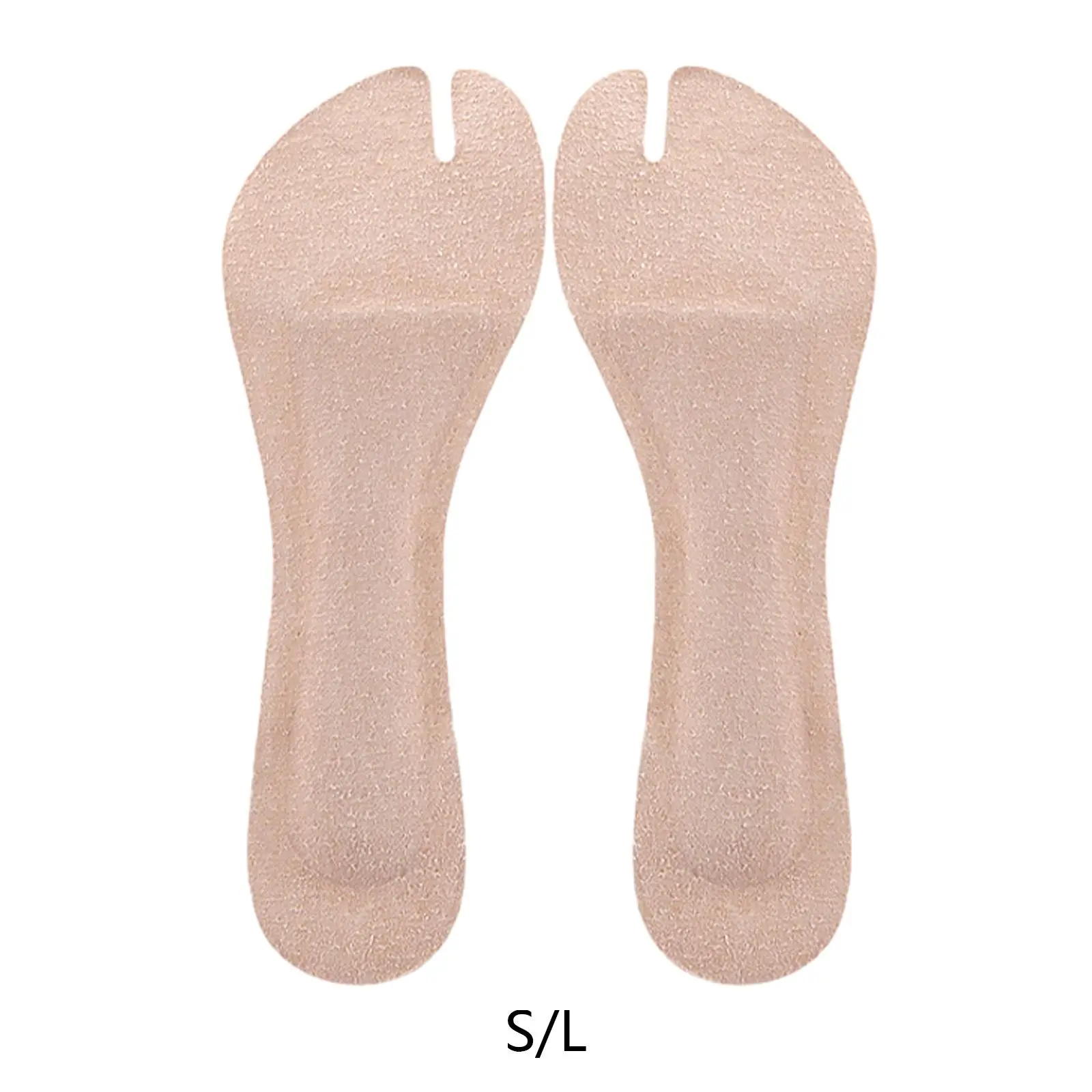 Split Toe Insole Toe Protector Arch Support Three Quarter Ball of Foot Inserts for Wedge Heeled Slippers Women Men Flat Sandals