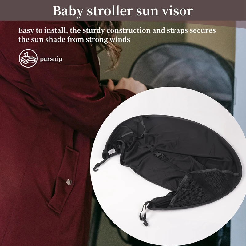 Pare-soleil pour poussette de bébé, pare-soleil chesdistricts age, housse d'amendements pour landaus, accessoires de siège de voiture, protection contre les moustiques