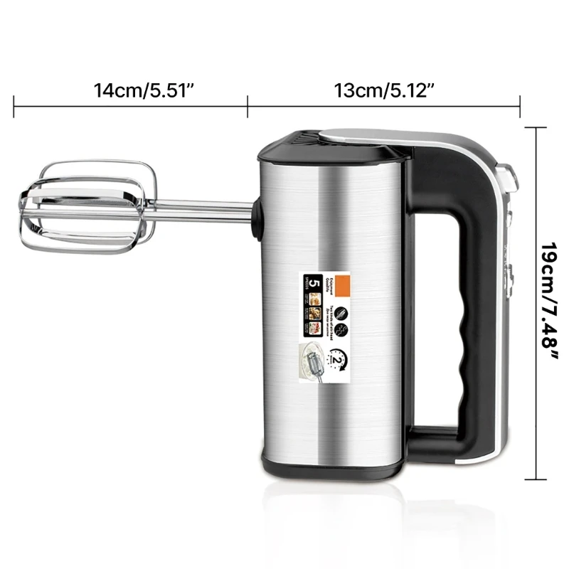 Электрический ручной миксер, мини-мощность 650 Вт, ручной миксер для кухни, 5 скоростей для выпечки, Прямая доставка