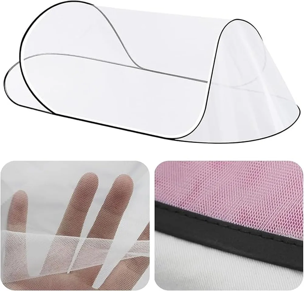 Zipper Mosquito Net Full Foldable Portable No Installation Required High Density Mesh