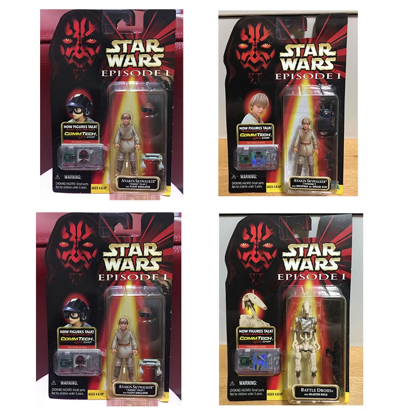 Original Hasbro Star wars Episode 1 Phantom Menace Toy Figure FULL Collection 3.75inch Figures Model Kit Action Toys Toy for Boy