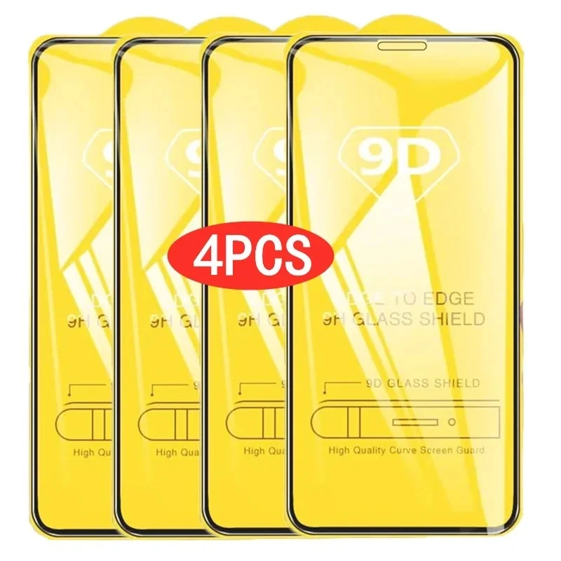 

4PSC 9D Tempered Glass For Vivo V21 V20 Pro S1 V11 Y33 2021 Y33T Y02 Y02S Y02A Y21E 5G Y21S Y21A Y21G Y30G Y35M V23e Protector