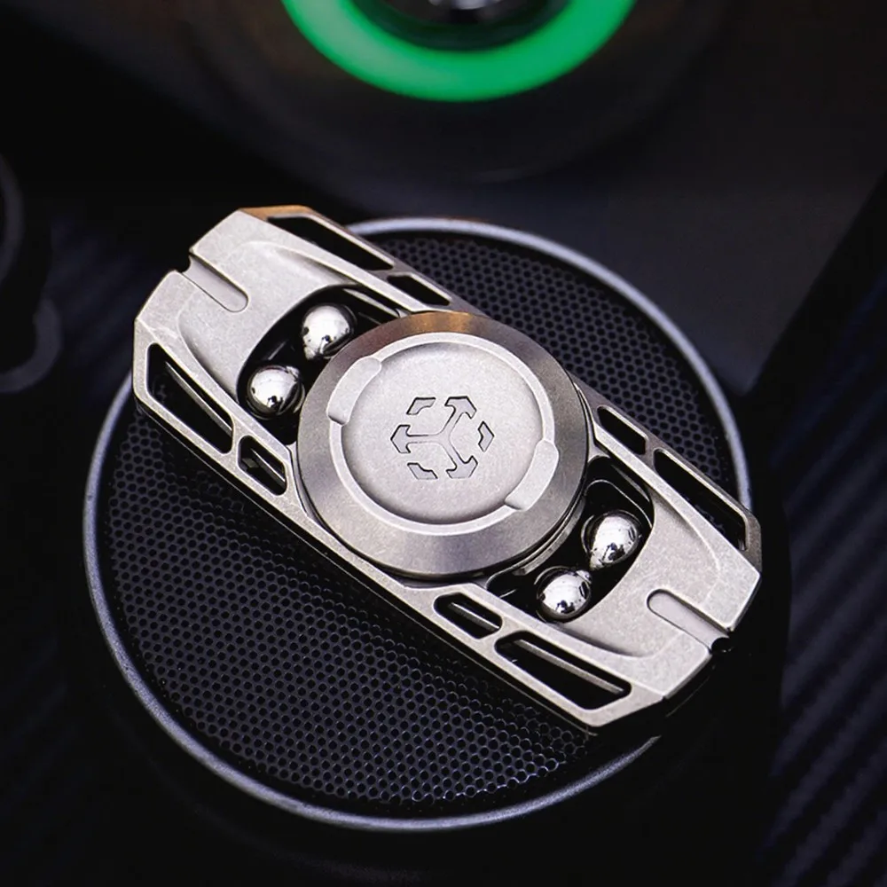 JUZHEDC LINGYIN Tuning Fork Fidget Spinner Two Leaf Spinner Metal Anxiety Toys Fidget Toys For Adults Gadgets