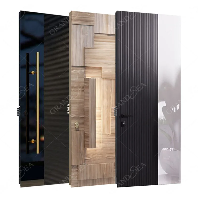 Custom. Luxury Front By Wooden By For Entrance Modern Wooden Solid Pivot Front By Exterior