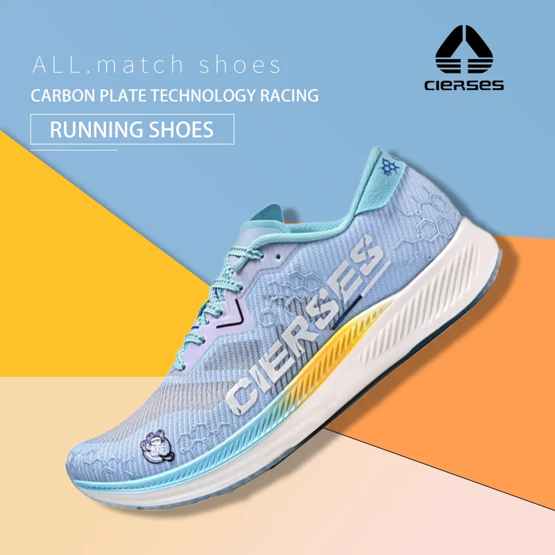 

2026 Unisex Carbon Plate Running Shoes Professional Marathon Racing Lightweight Breathable Cushion Anti-slip Sports Sneakers