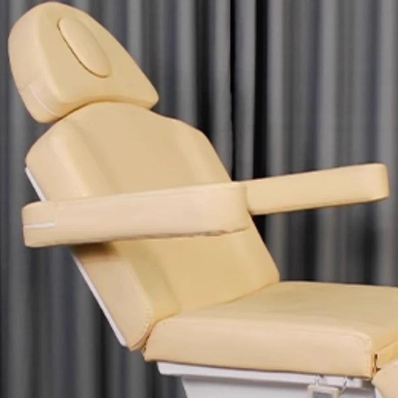 Elektrische Rückenlehnen-Massagetische Schönheit Kneten Gesicht PU-Leder-Massagetische Dental Eisenbeine Salonmöbel Yngл MH