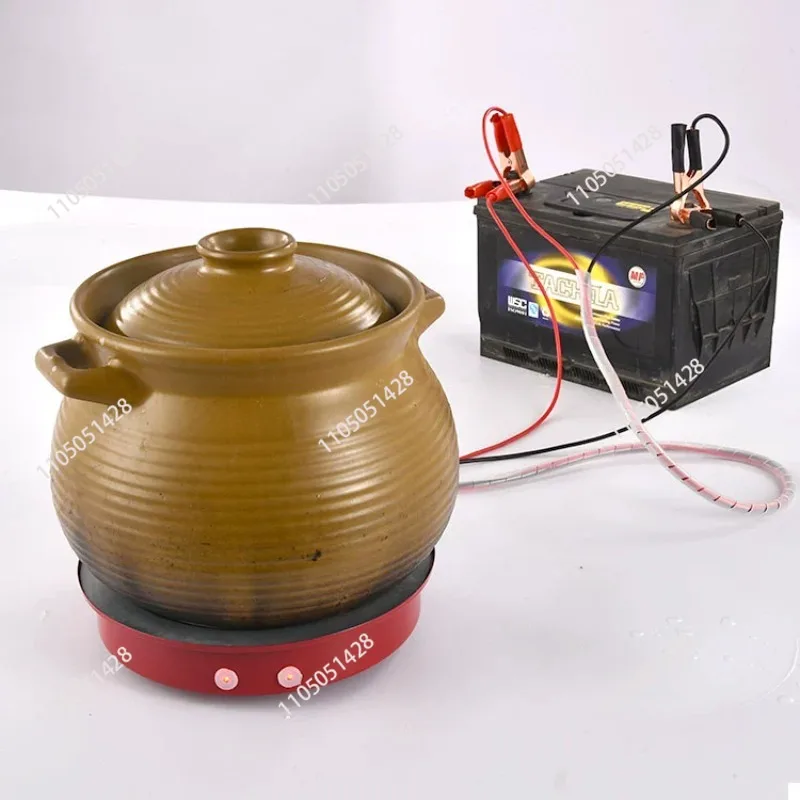 High Quality 12V Dc Solar Electric Stove Powered with Battery 500W Vehicle Mounted Solar Energy Outdoors Dedicated