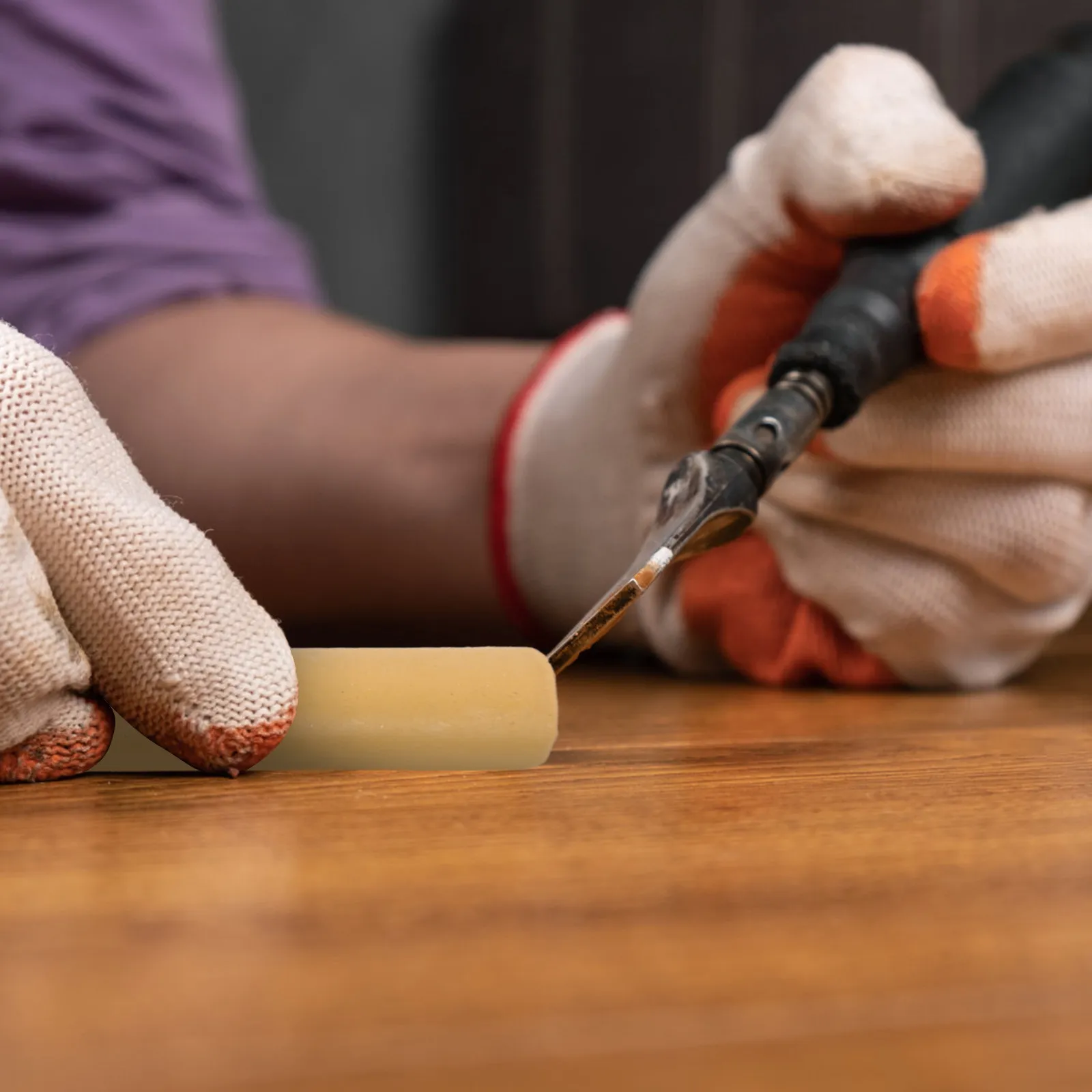 2Pcs Wood Filler Marker Stick for Furniture Repair Scratch Hole Coverage on Wooden Surfaces Seamless Match Finish Easy