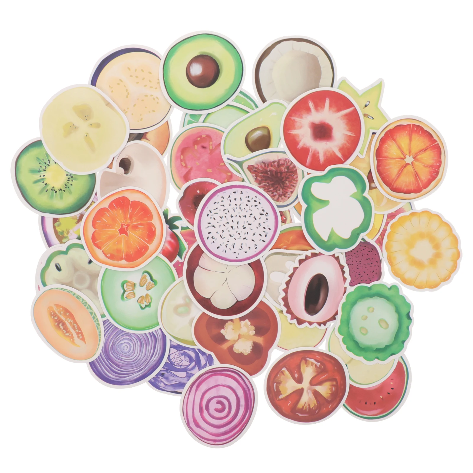 

Fruit Stickers Pack Cartoon Fruits Decorative Stickers Aesthetic Decor Stickers Scrapbooking Laptop Mugs Water Bottles