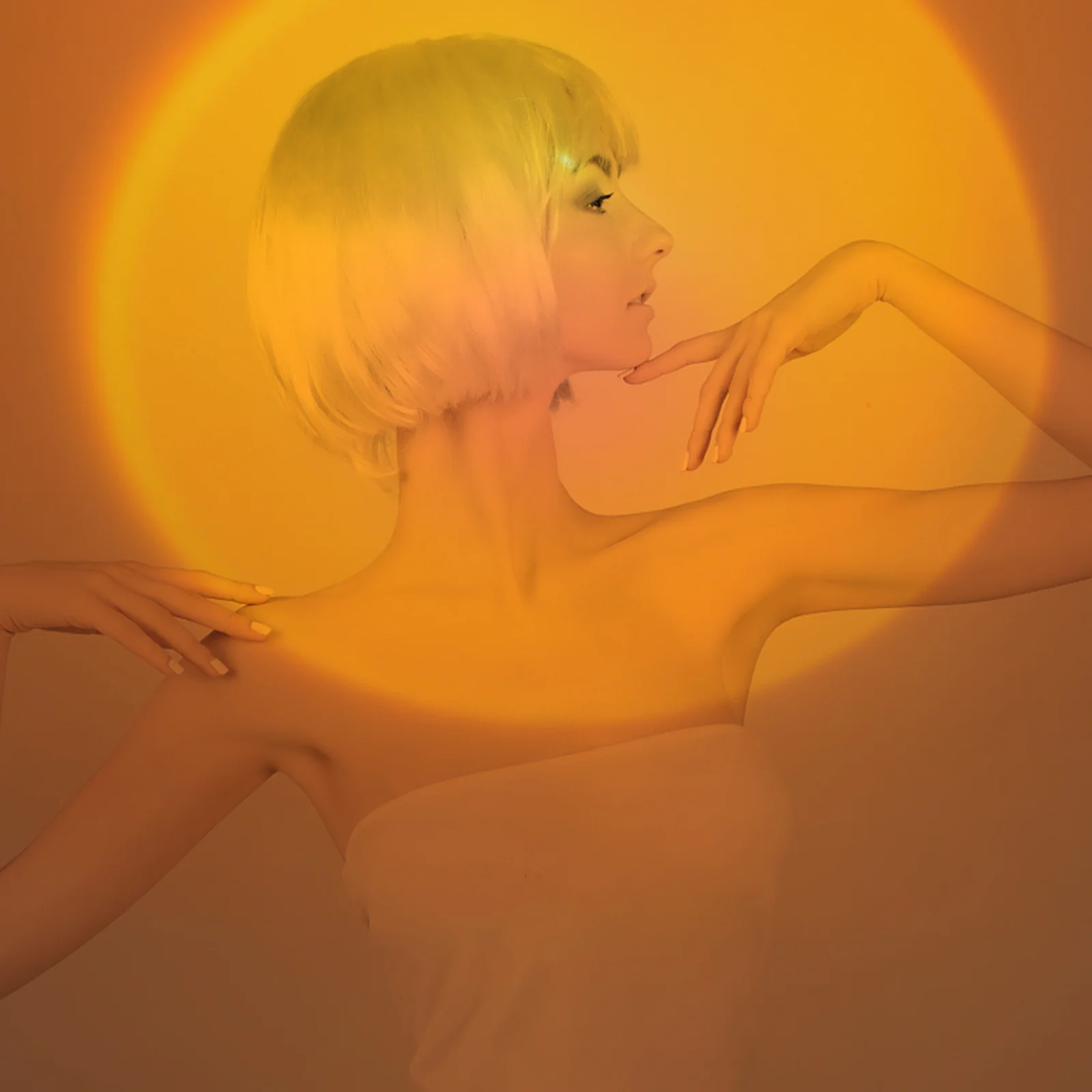 

2pcs Sunset Projection Lamp Usb Powered Led Night Light For Bedroom Home Lighting Decor Atmosphere Light Living Room Game Room