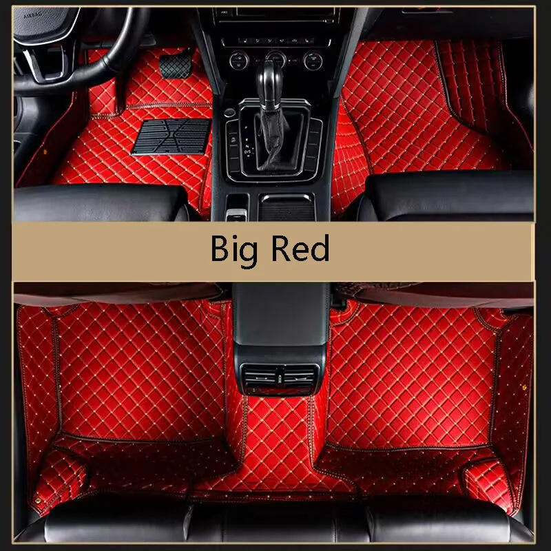 Customized car specific car floor mats with full surround diamond grid pattern disassembly, single and double layer interior car