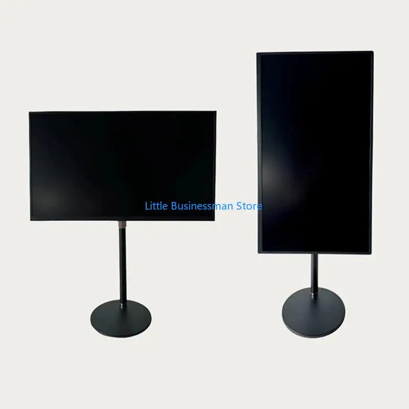 Desktop-Displayständer für 7 bis 18,5 Zoll große Monitore, Metall-VESA-Halterung 75 x 75 mm mit runder Basis für Heimbüro und – Detail 10