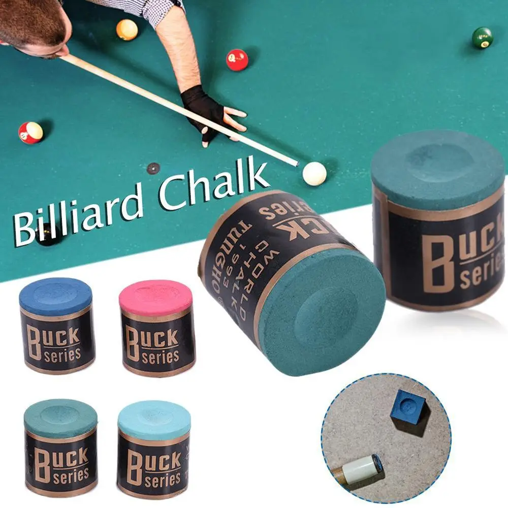 Cylindrical Snooker Cue Chalk Durable Billiard Chalk Billiards Accessories Pool Cue Chalk Tip Chalk