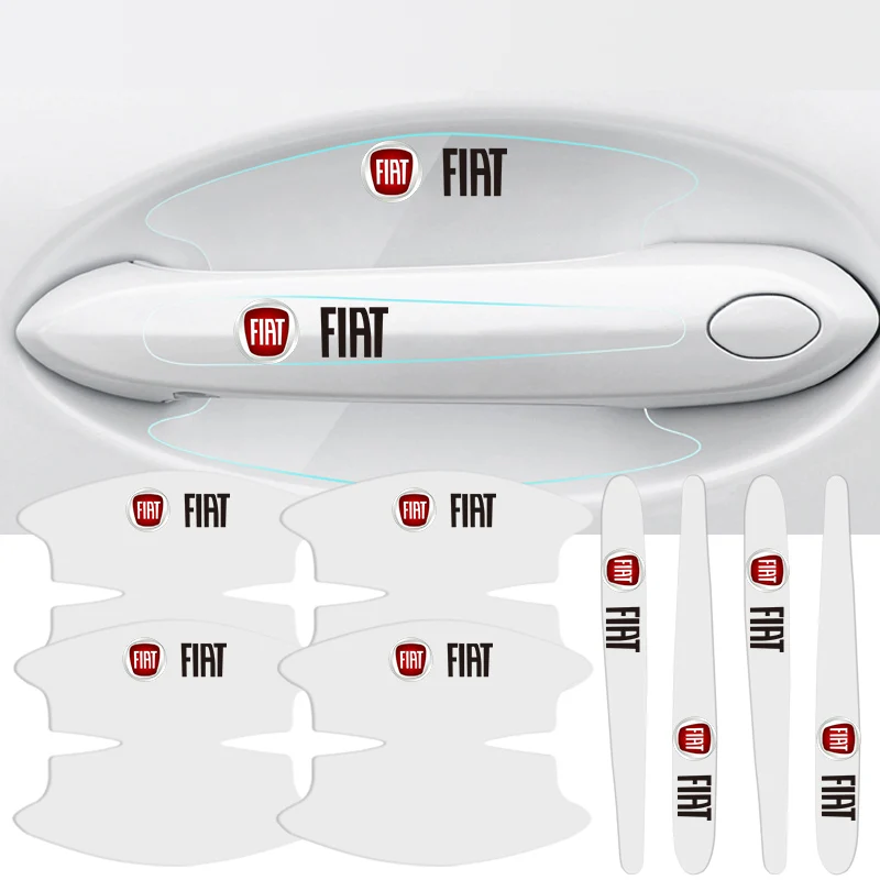 TPU Auto Transparent Tür Schüssel Griff Schutz Film Aufkleber Für Fiat Abarth 500Tipo FR Panda Argo Freemont Viaggio Bravo Punto