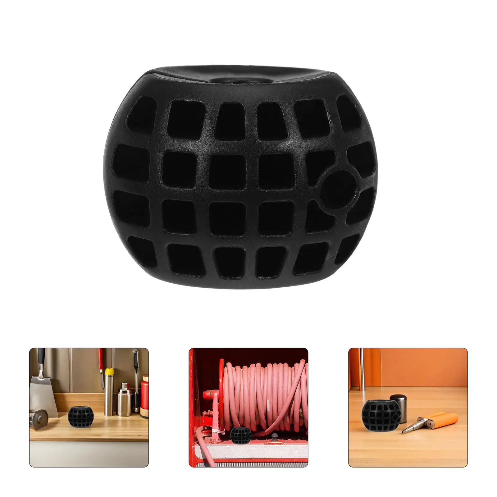 Rubber Hose Reel Ball Stopper Replacement Parts 14.5mm Hole Diameter Retractable Air Hose Reel Stopper Outdoor Water Pipe Bumper