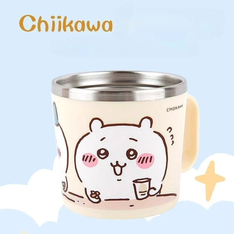 MINISO Chiikawa Hachiware Usagi Kawaii Anime Cartoon Children's Water Cup Mug Household New Fashion Trend Student Sweetness Cute