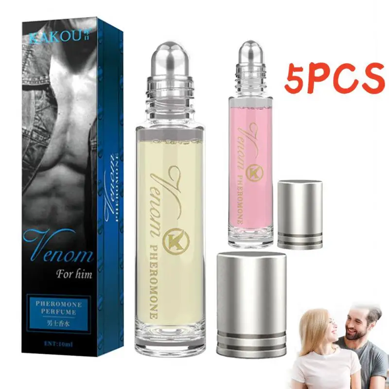 5 Stuks 10Ml Parfumbal Parfum Mannen Vrouwen Feromoon Etherische Olie Blijvende Geurolie Parfum Trekt Het Andere Geslacht