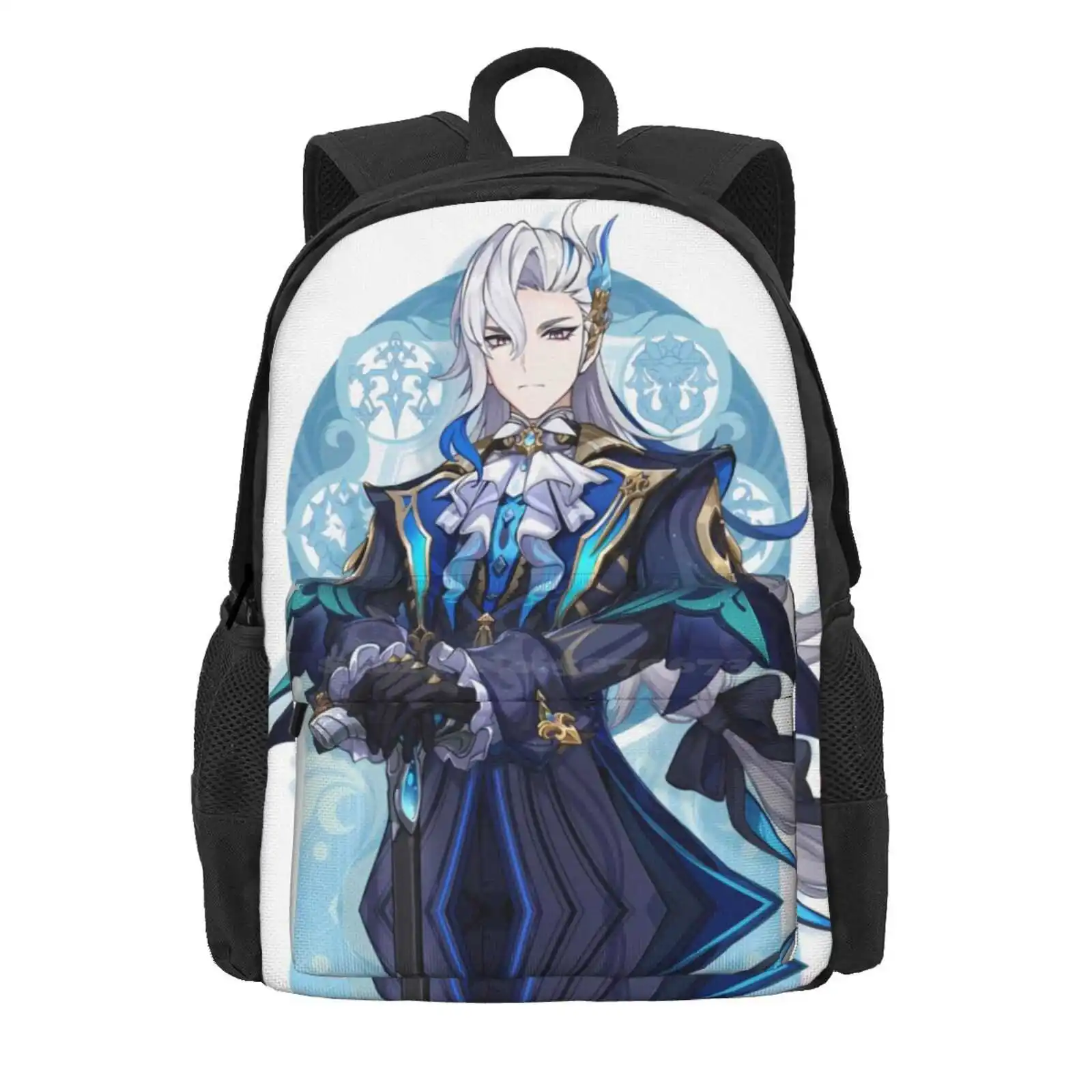 Neuvillette Vertical Poster Hot Sale Schoolbag Backpack Fashion Bags Neuvillette Neuvilette Genshin Impact Porridge Splash