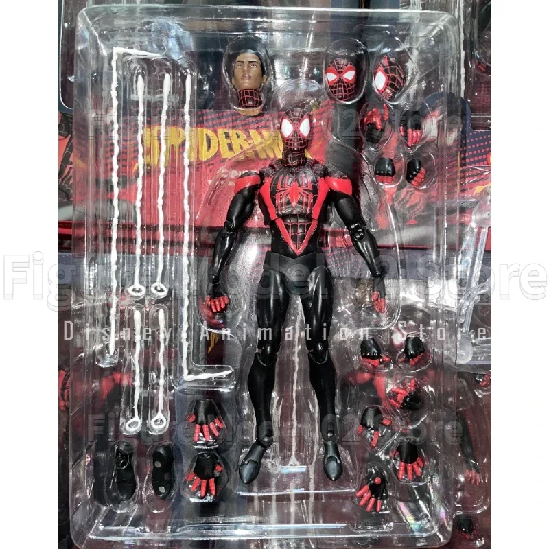 In Stock CT Toys Spider Man KO NO.092 SHF Spider Man Miles Milse Morales Venom Anime Action Figures Models Toys