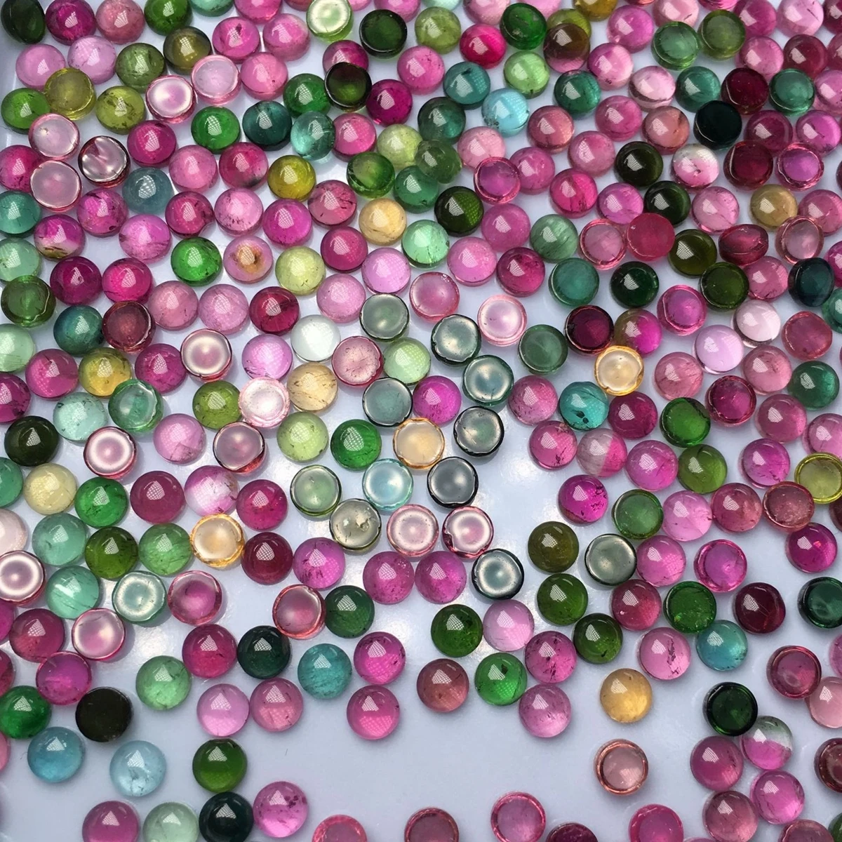 

50PCS/Lot 3-4-5mm Loose Gemstone Round Cut Gems Tourmaline