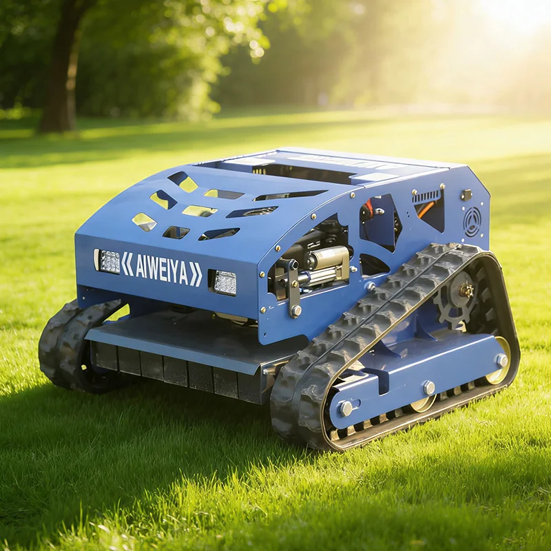 

Customized Remote Control Crawler Lawn Mower 550mm Cutting Width Loncin 224cc Engine EPA Euro 5 All Terrain