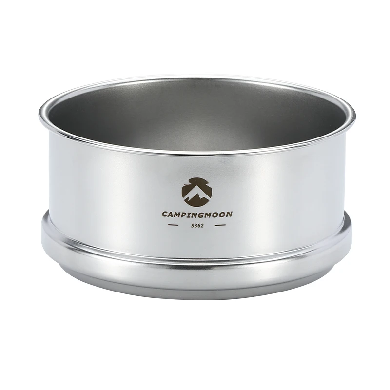 Campingmoon Premium Durable Material Kitchen Cooking Tool 3-layer Stainless Steel Pot Food Steamer for outdoor camping