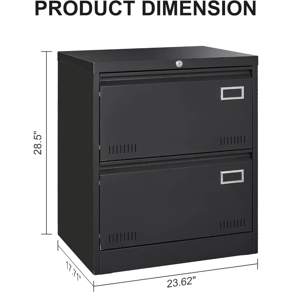 Metal Lateral File Cabinet With Lock Two Drawer File Cabinet for Home Lockable File Cabinets Freight Free Filing Office